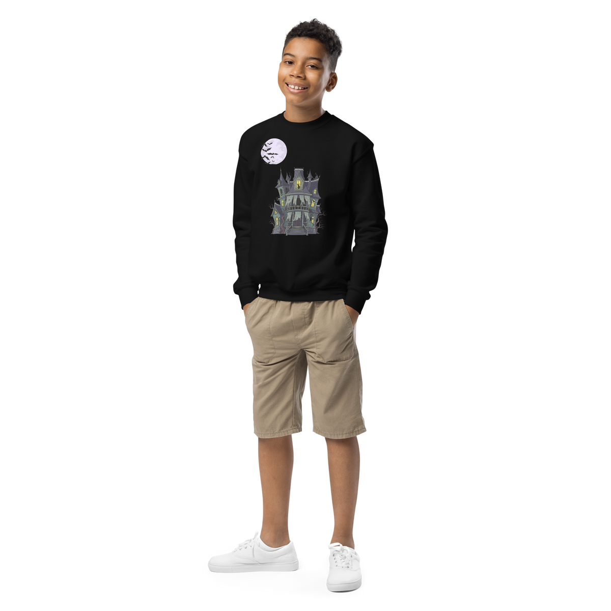 MYOW WORLD Halloween collection Youth crewneck sweatshirt